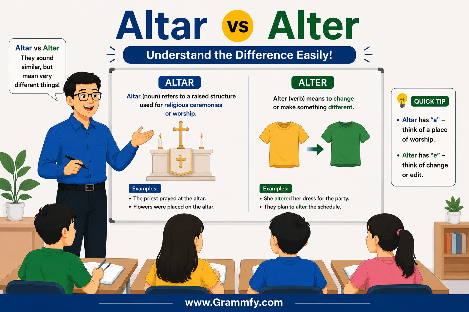 Altar vs Alter