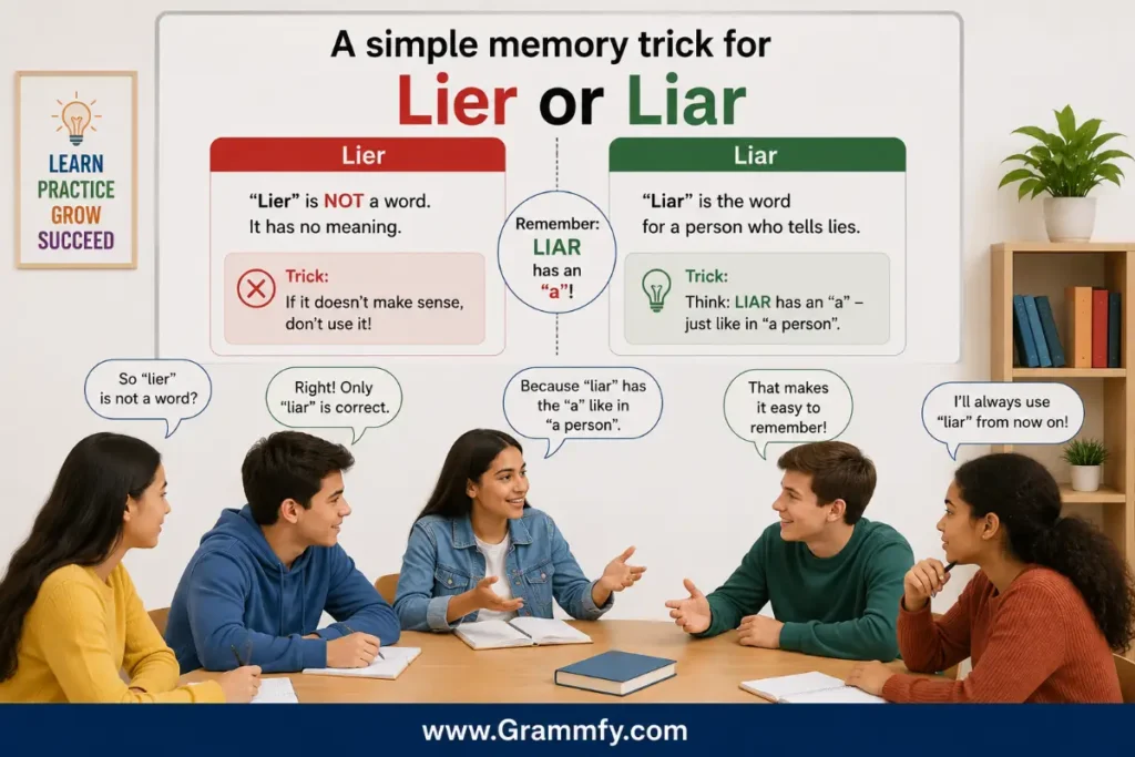 A simple memory trick for Lier or Liar