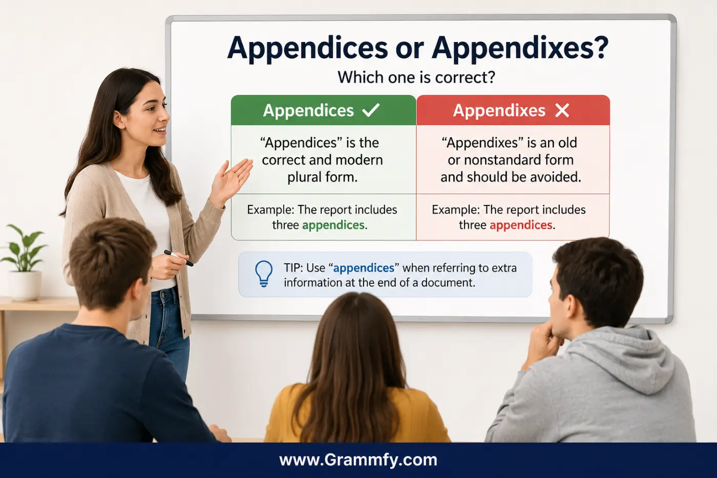 Appendices or Appendixes