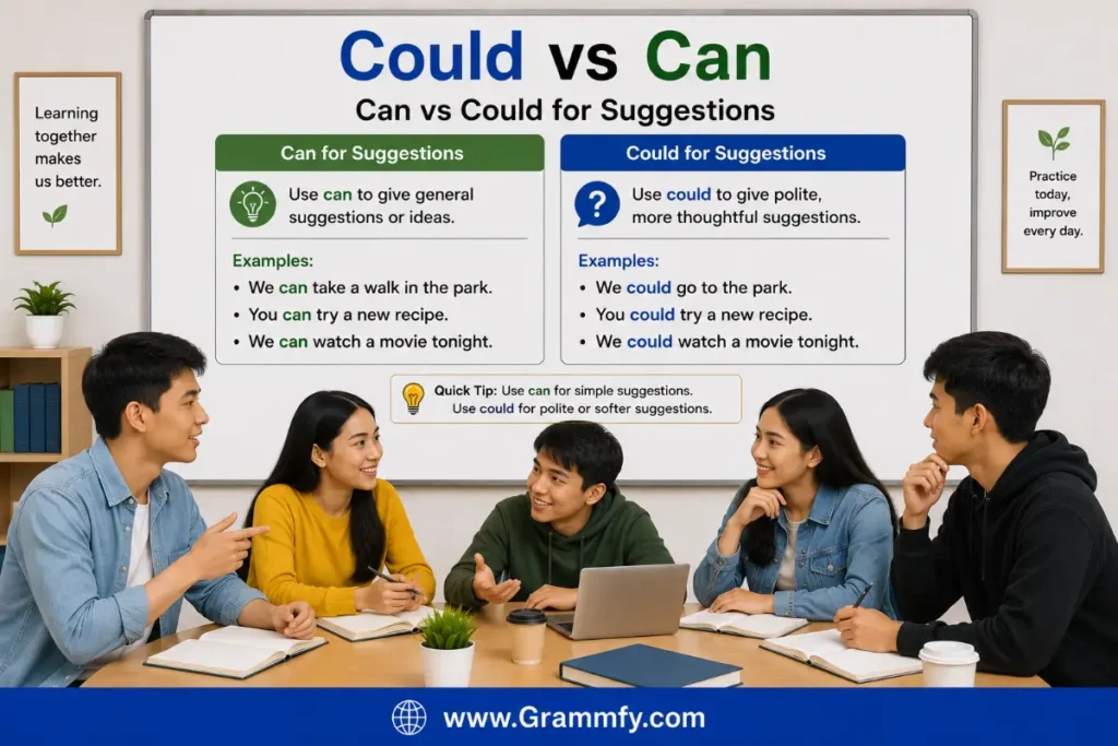 Can vs Could for Suggestions