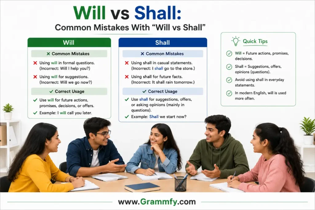 Common Mistakes With "Will vs Shall"