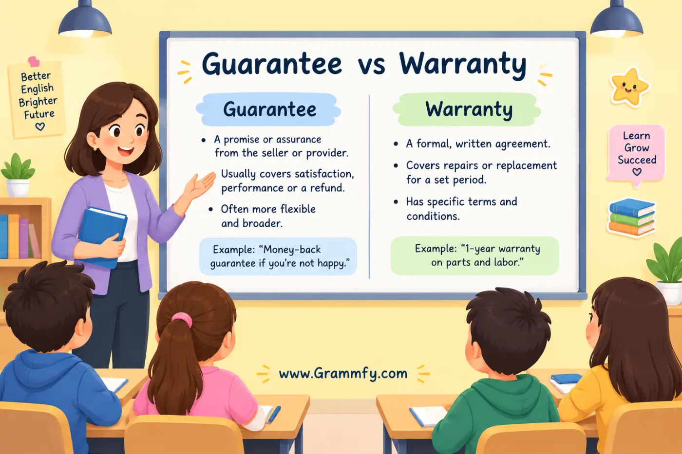 Guarantee vs Warranty