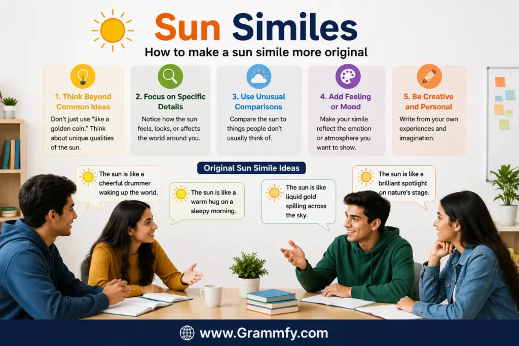 How to make a sun simile more original