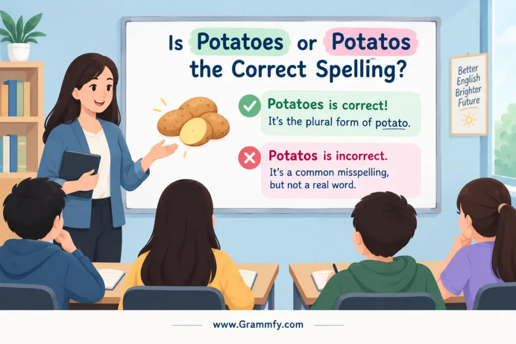 Is Potatoes or Potatos the correct spelling?