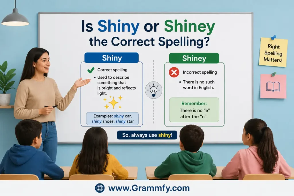 Is Shiny or Shiney the Correct Spelling?