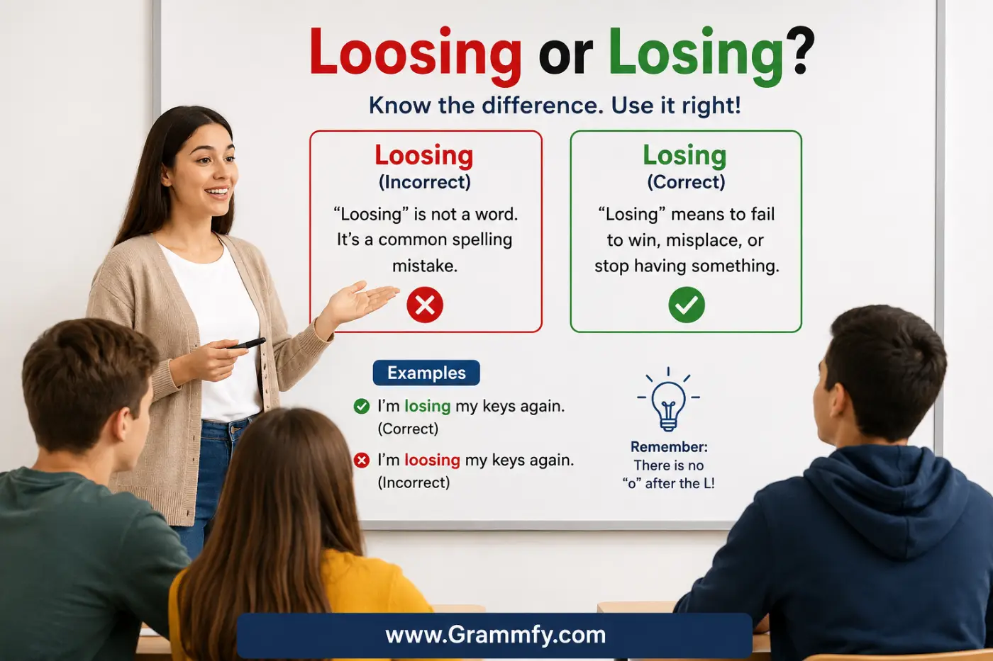 Loosing or Losing