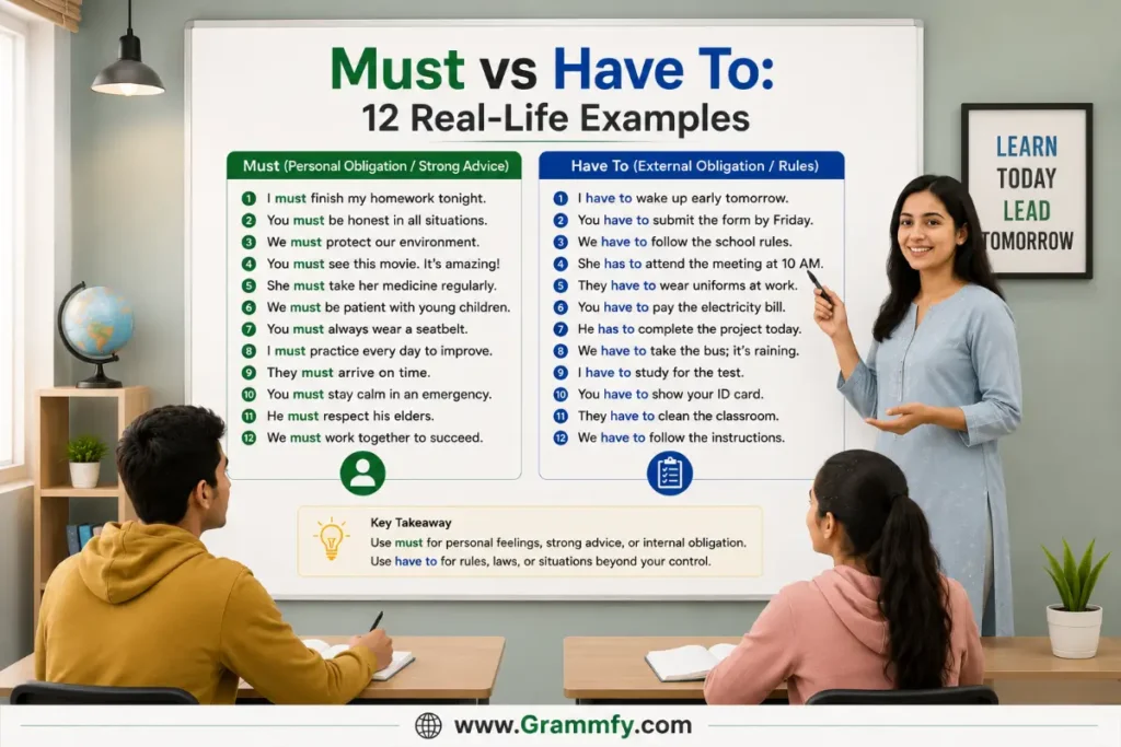 Must vs Have To: 12 Real-Life Examples