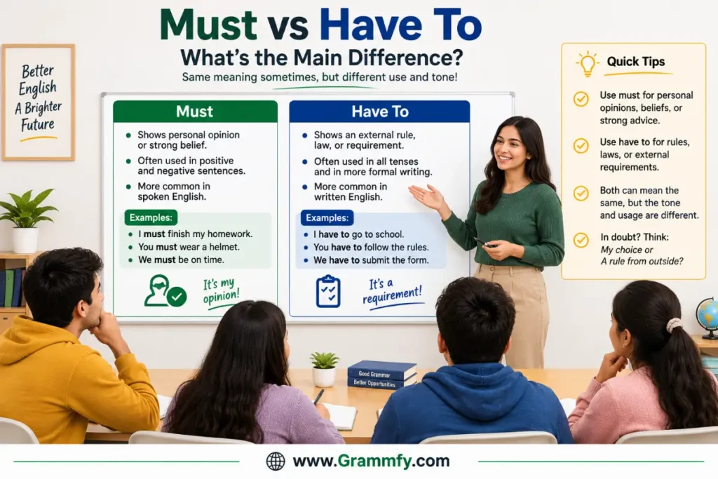Must vs Have To: What's the Main Difference?