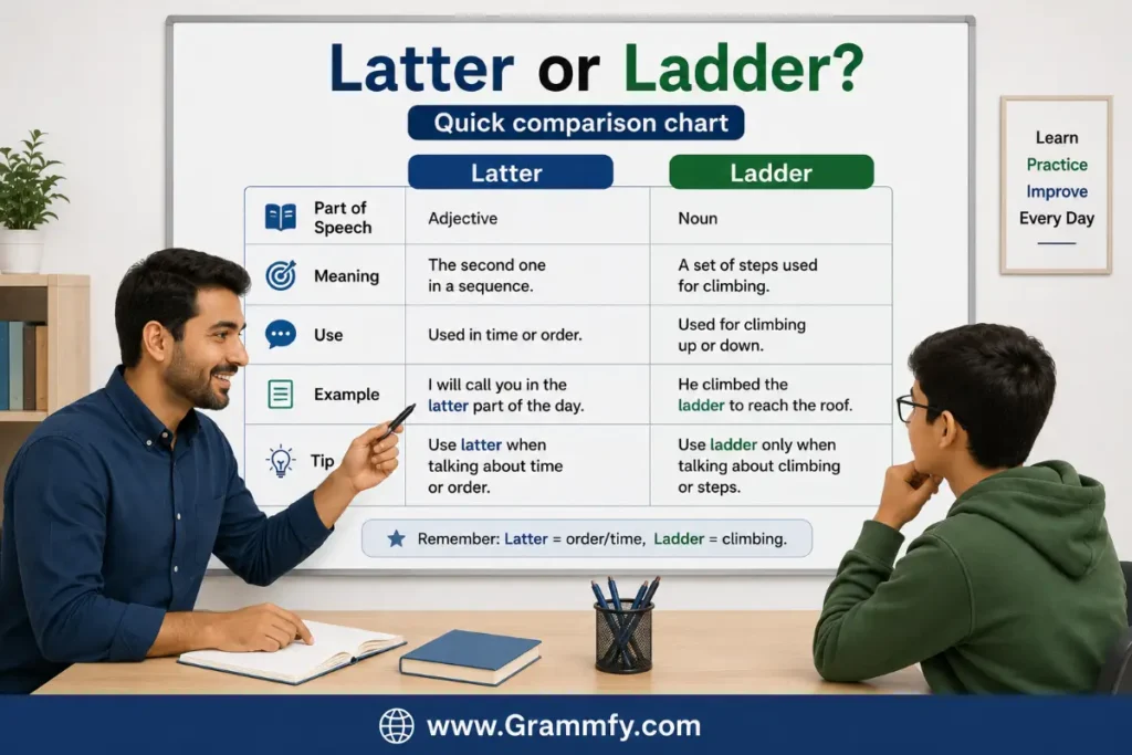 Quick comparison chart