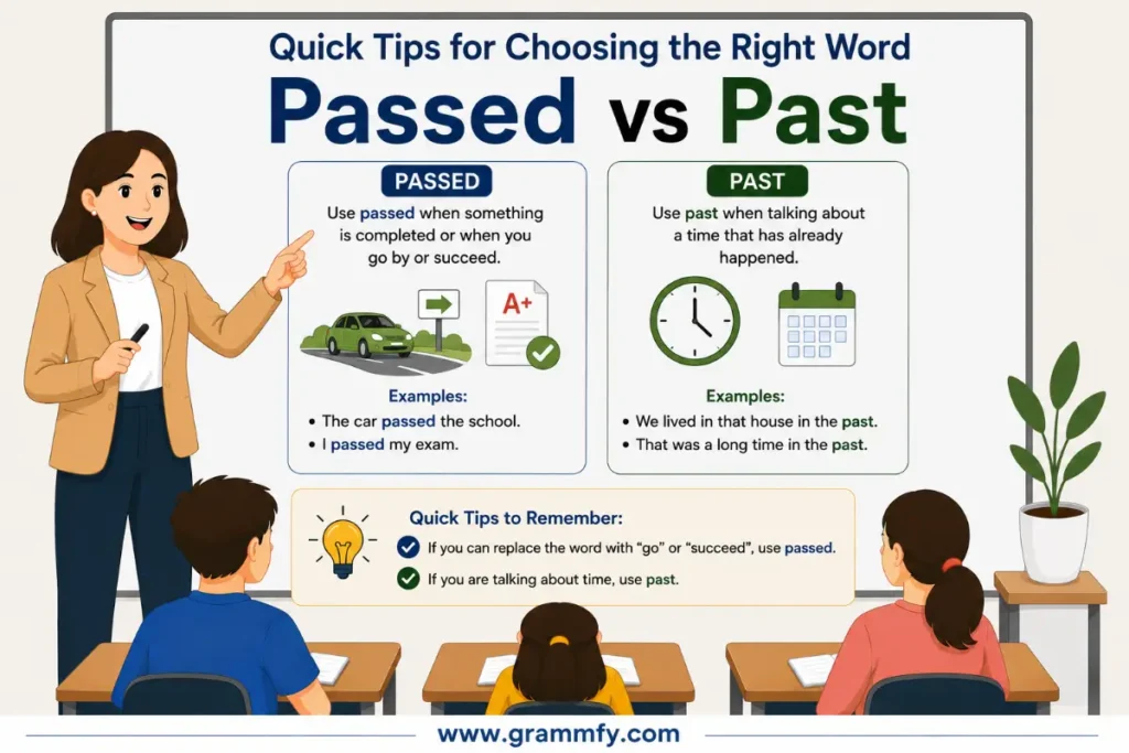 Quick Tips for Choosing the Right Word Passed vs Past