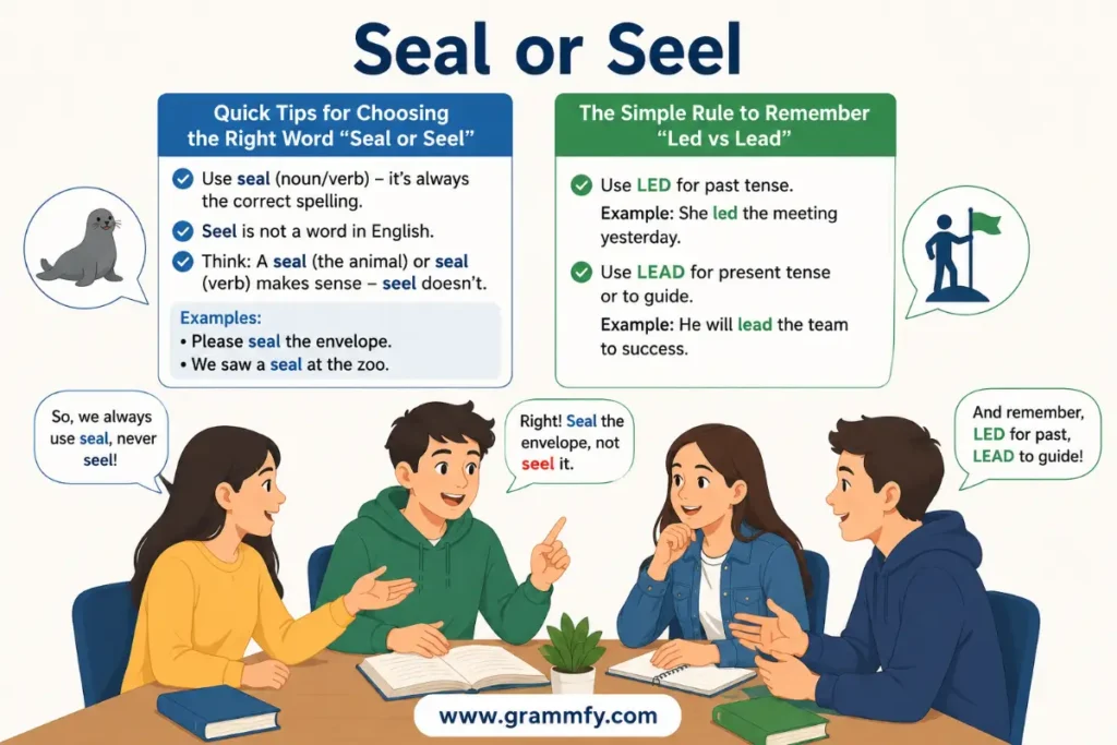 Quick Tips for Choosing the Right Word "Seal or Seel"
