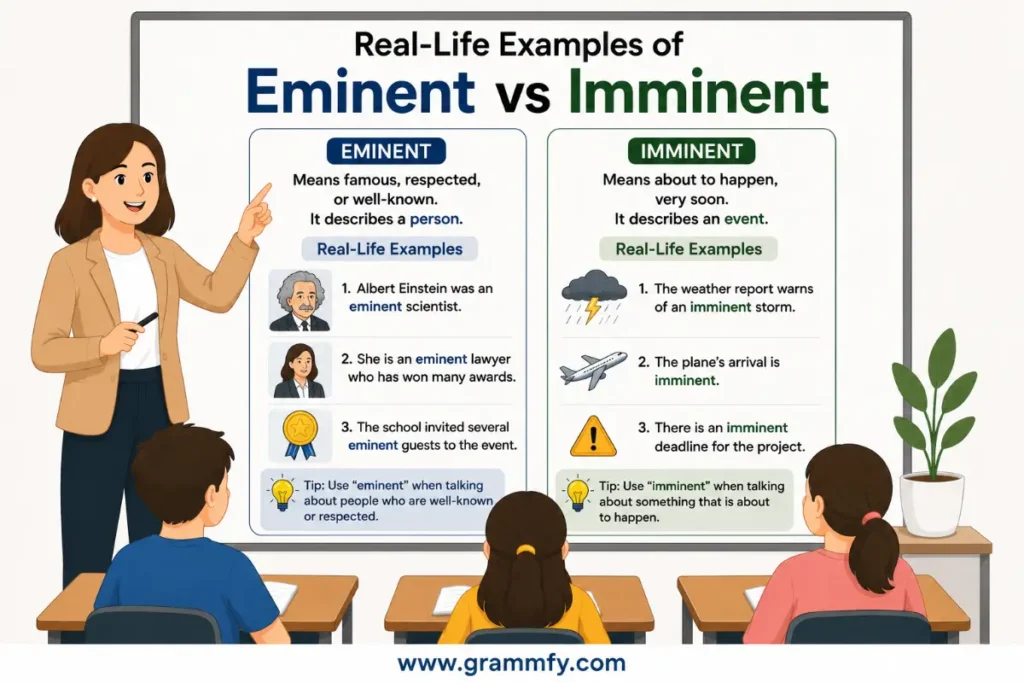 Real-Life Examples of "Eminent vs Imminent"