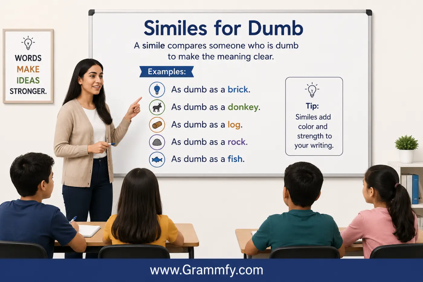 Similes for dumb