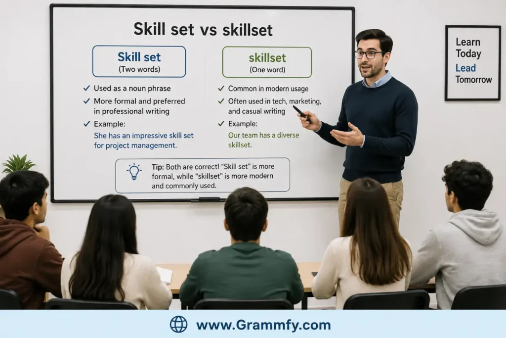 Skill set vs skillset at a glance