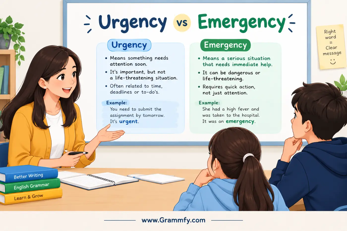 Urgency vs Emergency
