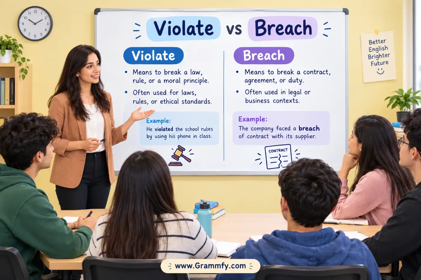 Violate vs Breach