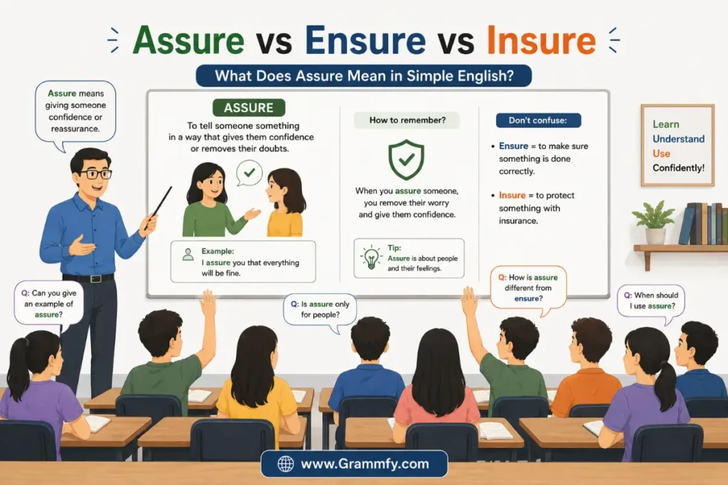 What Does Assure Mean in Simple English?