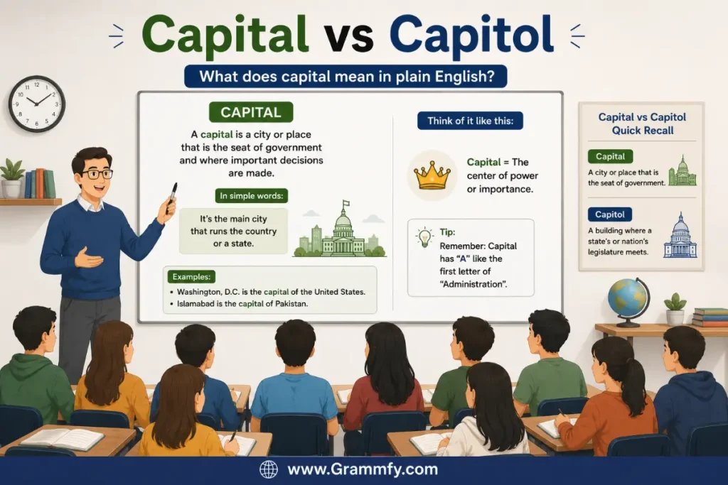 What does capital mean in plain English?