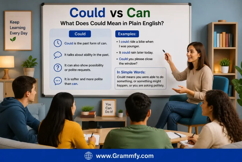 What Does Could Mean in Plain English?