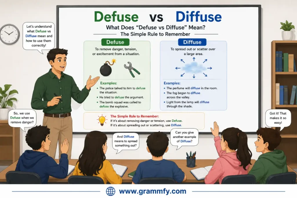 What Does "Defuse vs Diffuse" Mean?