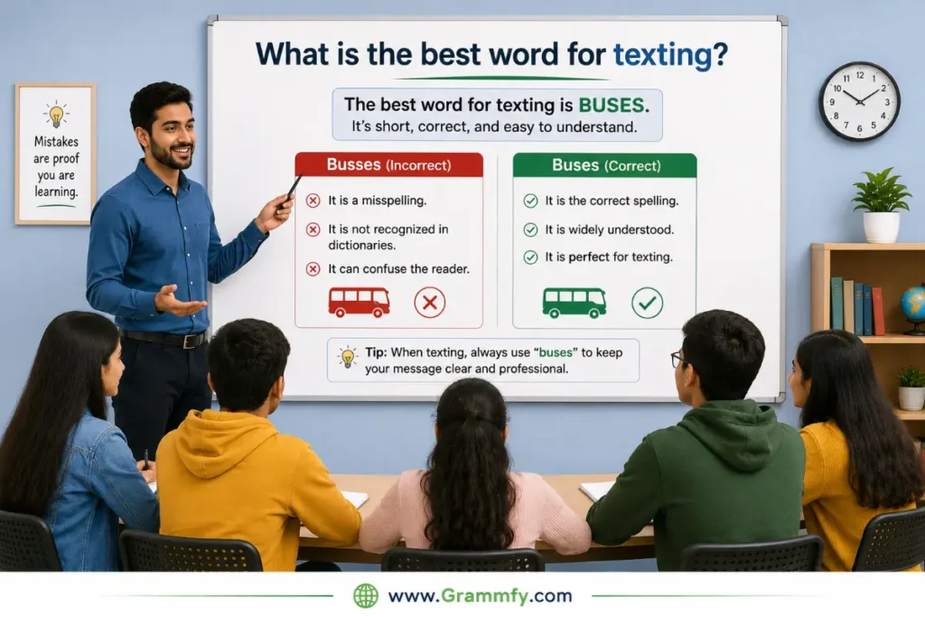 What is the best word for texting?
