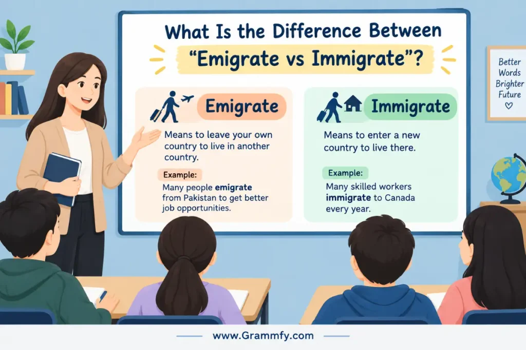 What Is the Difference Between "Emigrate vs Immigrate"?