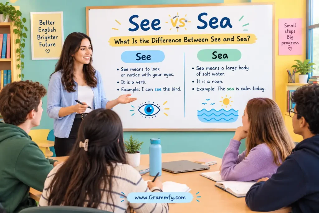 What Is the Difference Between See and Sea?