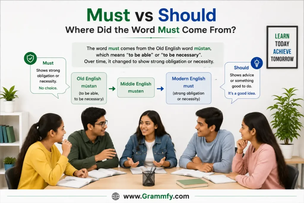 Where Did the Word Must Come From?