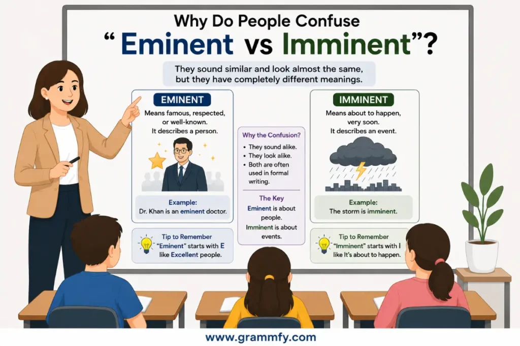 Why Do People Confuse "Eminent vs Imminent"?