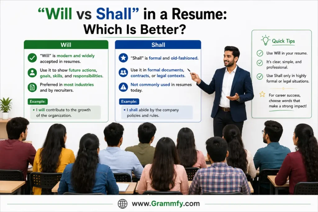 "Will vs Shall" in a Resume: Which Is Better?