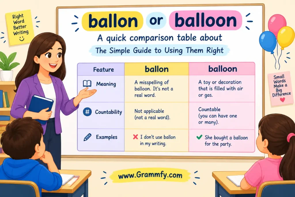 A quick comparison table