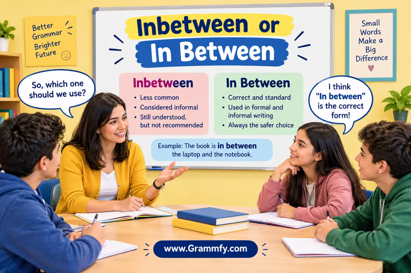 Inbetween or In Between