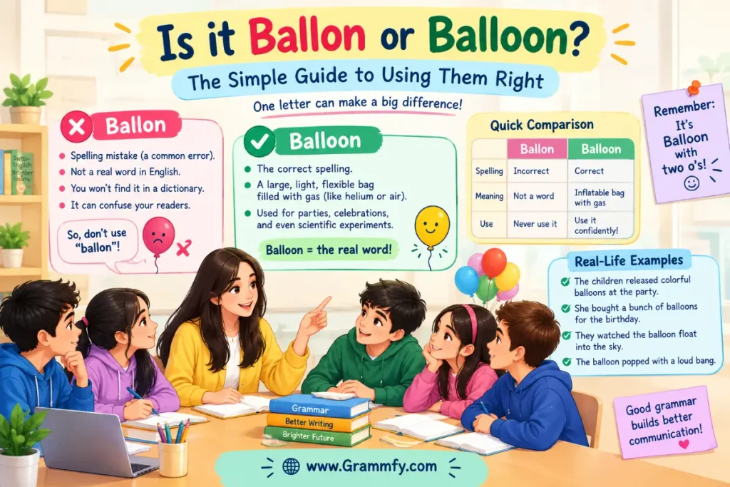 Is it Ballon or Balloon?