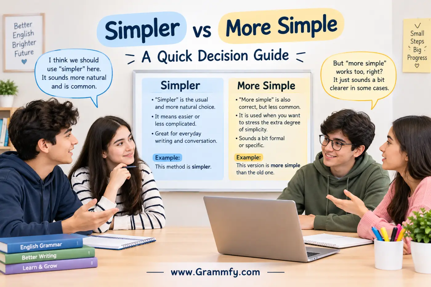 Simpler vs More Simple
