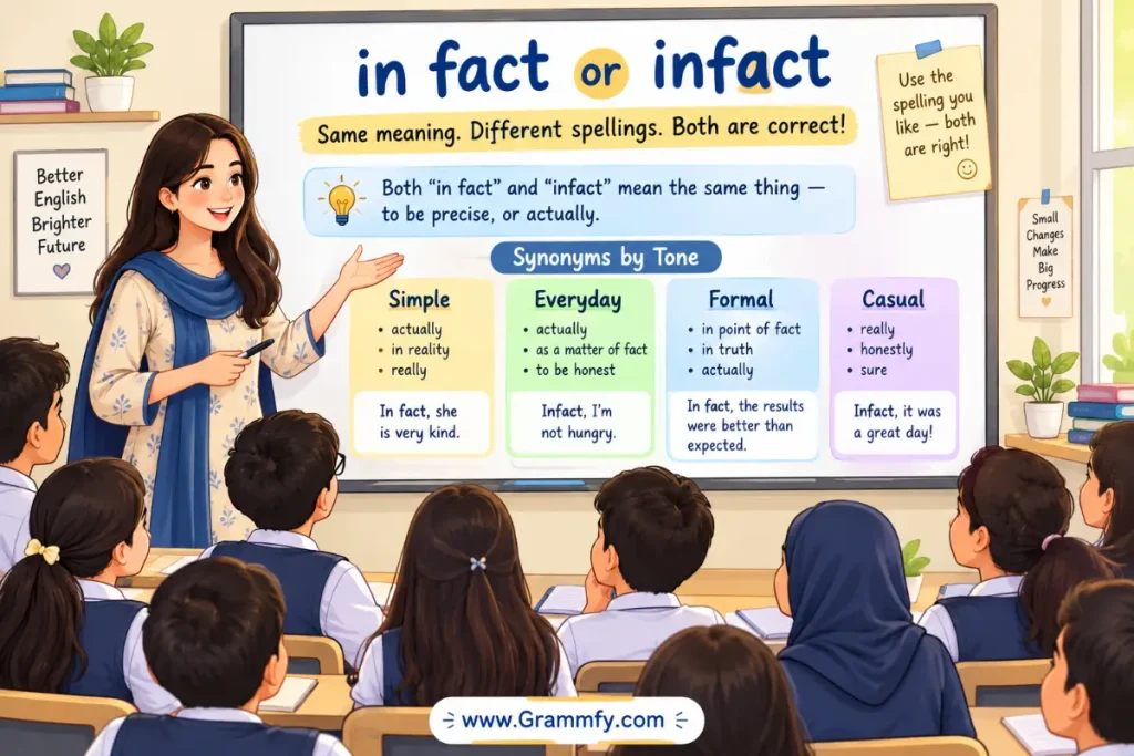 Synonyms by tone: simple, everyday, formal, and casual