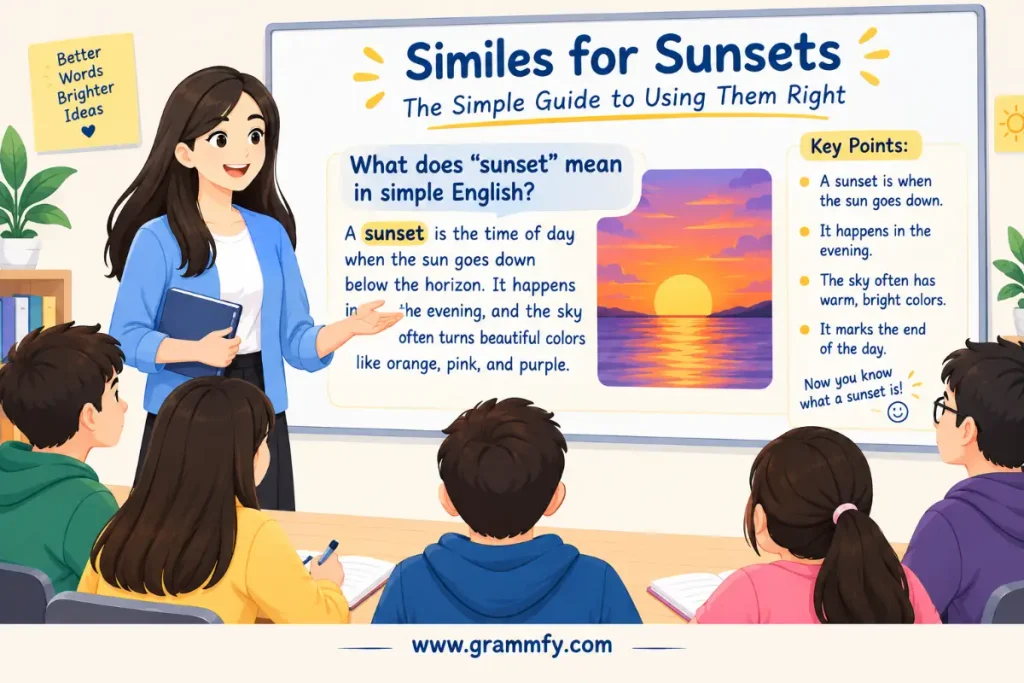 What does “sunset” mean in simple English?