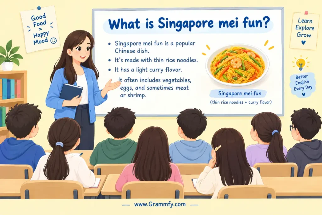 What is Singapore mei fun?