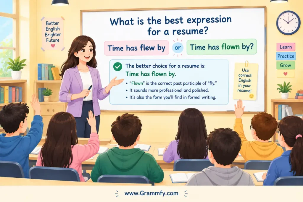 What is the best expression for a resume ?