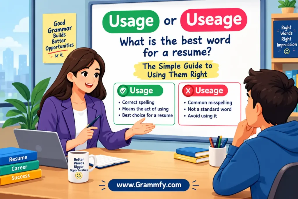 What is the best word for a resume?