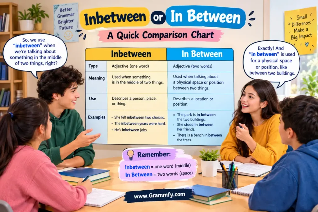 A quick comparison chart