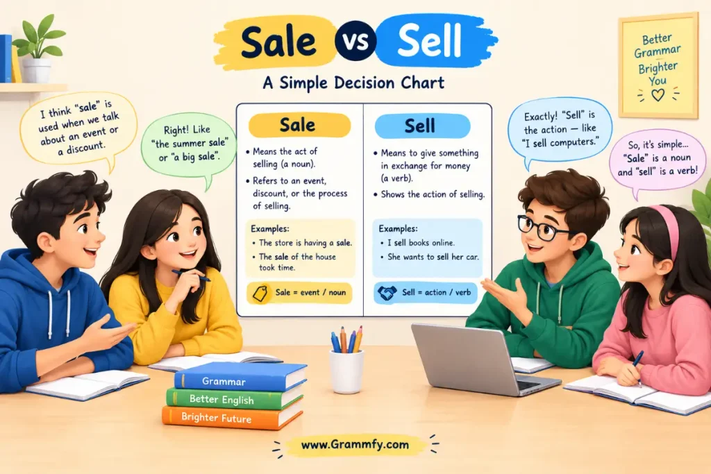 A simple decision chart for sale and sell