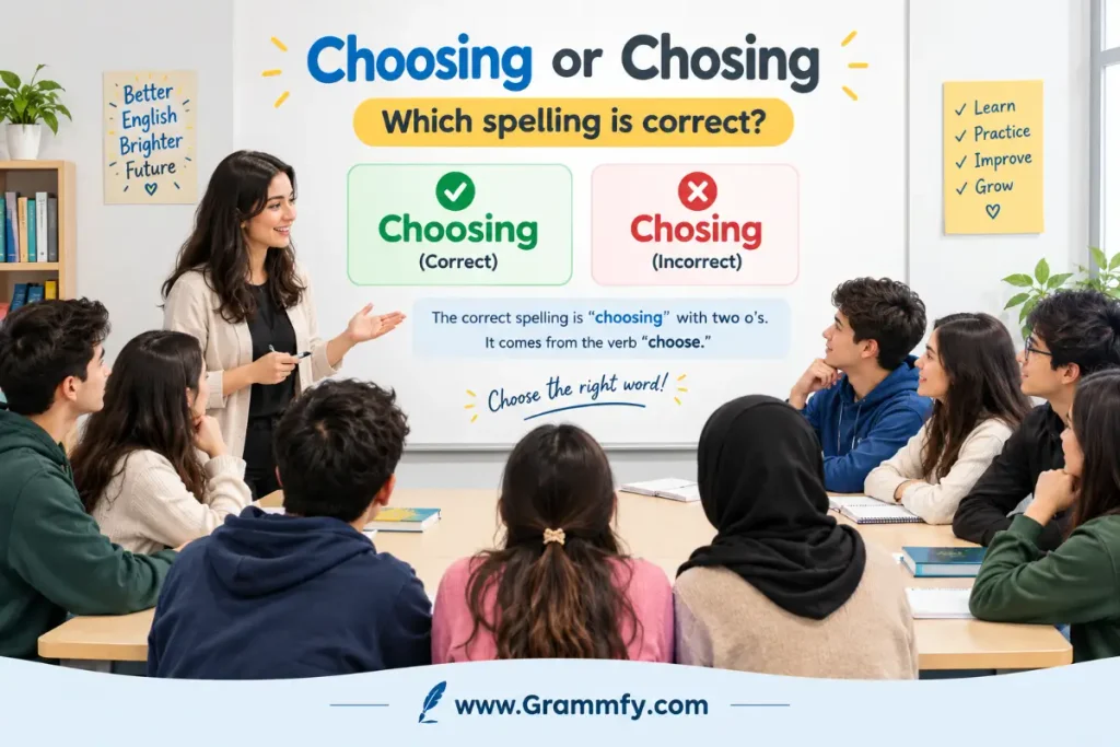 Choosing or Chosing: Which spelling is correct?