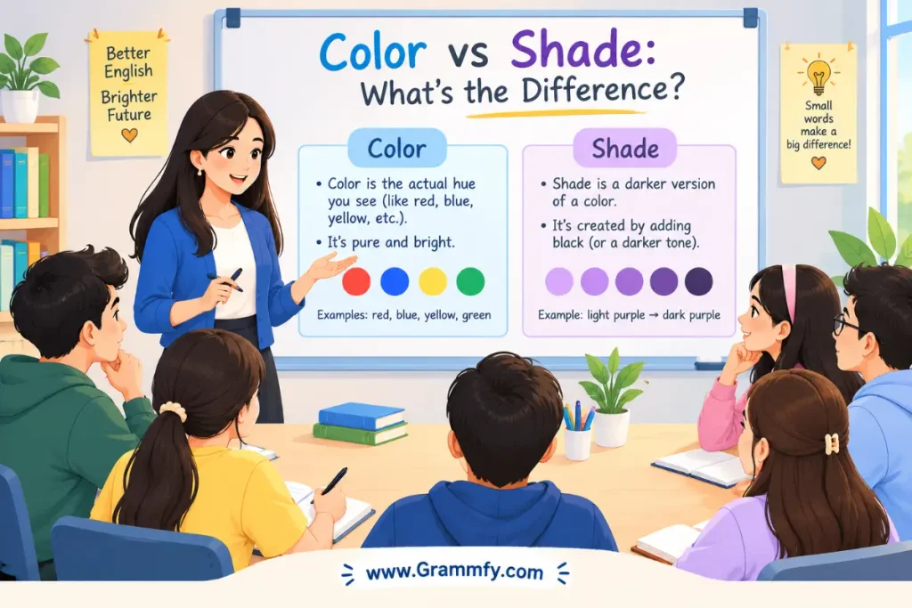 Color vs shade: what's the difference?