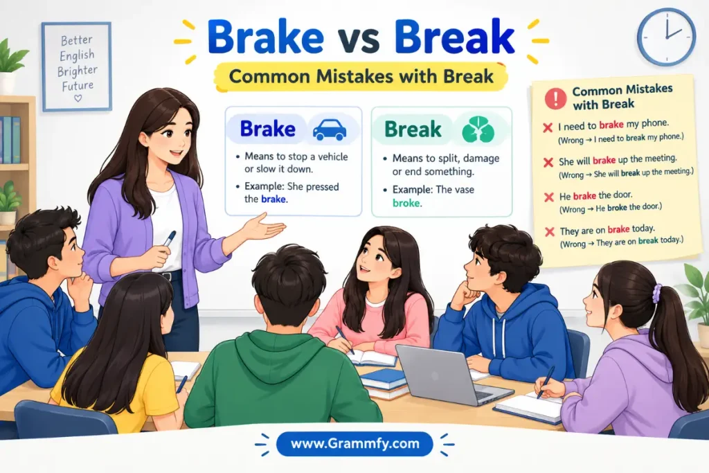 Common mistakes with break