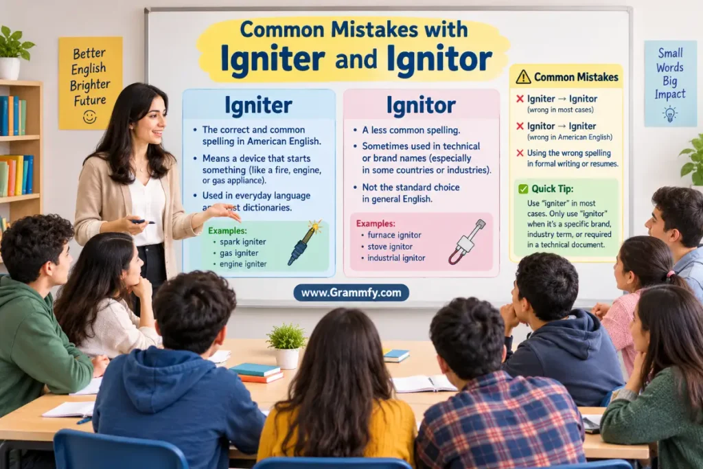Common mistakes with igniter and ignitor