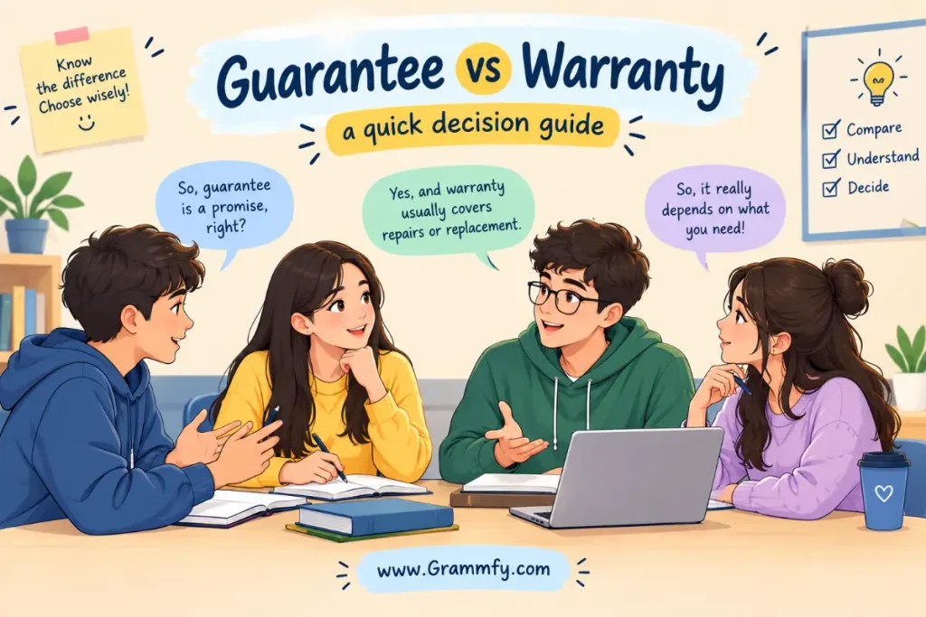Guarantee vs Warranty: a quick decision guide