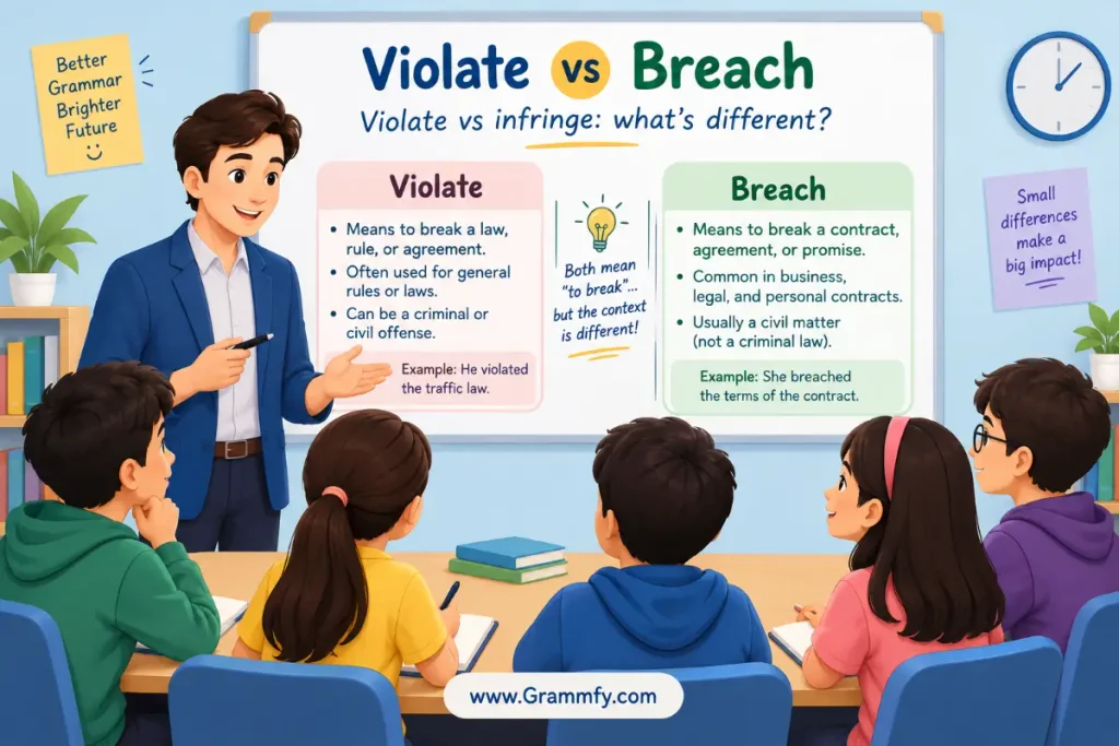 Violate vs infringe: what's different?