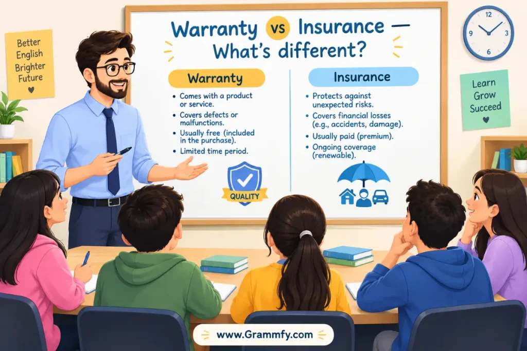 Warranty vs Insurance — what's different?