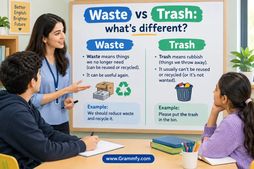 Waste vs Trash: what's different?