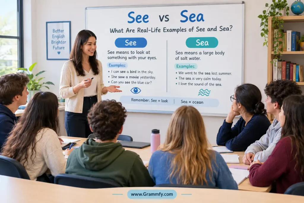 What Are 15 Real-Life Examples of See and Sea?